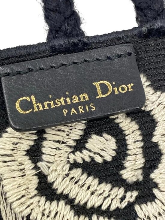 DIOR/ChristianDior Black Cream Cotton Belt main image 4